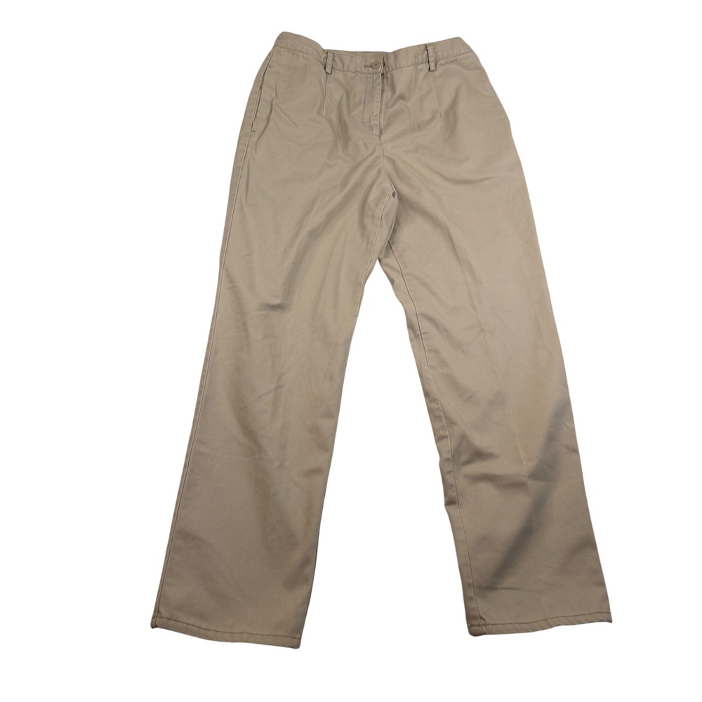 Pendleton Womens 6 Petite Khaki Tan Chino Trousers Straight Leg Cotton 4581